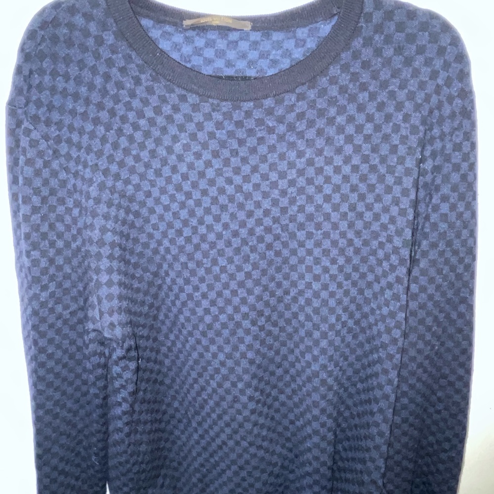 Used Louis Vuitton men’s XXL sweater in damier print
